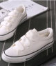 法拉步冬季新款韩版潮流男鞋子运动休闲鞋低帮帆布鞋男士透气板鞋男潮 白色（F02） 41 (255mm) 实拍图