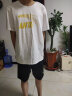 安踏（ANTA）t恤男士短袖夏季薄款圆领潮流大logo纯色舒适透气跑步上衣运动服 -3纯净白/浅灰 2XL/185 实拍图