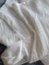 欧贝汐春夏秋冬新款韩版蕾丝长袖衬衫女装内搭雪纺衫上衣v领打底衫 白色 M 实拍图
