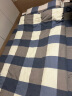 云瑾 纯棉床单三件套 全棉宿舍床上用品被套单人床学生寝室被褥套装 夏日速写蓝 1.2米床3件套-被罩150*200 晒单实拍图