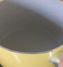 苏泊尔（SUPOR） 宝宝辅食锅套装婴儿奶锅小锅16cm麦饭石色不粘锅煮泡面热牛奶锅 FP黄【奶锅+屉+铲】 16cm 实拍图