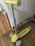 米高滑板车儿童可折叠可调高低带闪光三轮滑滑车踏板车2-3-12岁 大童浅黄色 实拍图
