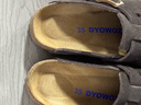 东园物作软木拖鞋真皮休闲日系时尚百搭外穿防滑情侣款Boston半包勃肯鞋 深棕色 35 正码 实拍图