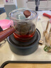 正扬电陶炉煮茶壶套装家用玻璃煮茶器侧把泡茶壶耐高温小型茶炉烧水壶 电热炉青黛直觉壶六色杯架琴韵黑 实拍图