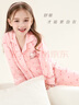 Hello Kitty玉桂狗女童家居服秋冬2025新款洋气亲子睡衣套装长袖秋衣秋裤童装 小图案-粉色513204 140 实拍图
