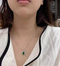 KULV白金素链pt950项链女满天星颈链锁骨链盒子链搭配吊坠链子 蛇骨链45cm 实拍图