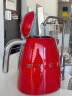 SMEG 斯麦格意大利复古 电热水壶保温烧水壶 烤面包机吐司机多士炉 早餐下午茶生活套装 多色可选 红色套装 1.7L 实拍图