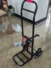 CIAA六轮爬楼车折叠拉货车行李车爬楼梯手拉车搬运车载重神器上楼搬货 升级烤漆黑杆（伸缩支腿） 实拍图