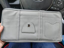 汽车遮阳板套多功能收纳袋卡片夹证件收纳包车载眼镜夹名片驾驶证置物挂袋银行卡包车用置物盒车内用品 双拉链【灰色】大容量收纳包 实拍图