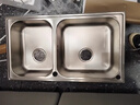 摩恩（MOEN）水槽双槽套装304不锈钢水槽厨房水槽洗菜盆洗碗池台下盆SK28106SL 800*450双槽+下水配件 实拍图