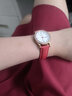 适用天梭T050女表带1853韵驰心媛系列 T050207A T050217A真皮表链 红色-玫瑰金扣 16-14mm 实拍图