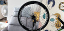MEROCA山地车轮组26寸铝合金5培林120响自行车快拆碟刹轮组超轻轮圈轮毂 黑花鼓 26寸 白标 一对 实拍图