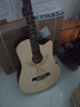 班士顿吉他民谣初学者吉他单板木吉他手工新手入门练习吉它学生男女乐器 38英寸小鹿原木 实拍图
