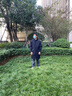 洛夫伦春季新款过膝风衣男韩版披风连帽胖子宽松外套中长款痞帅大衣潮牌 黑色加棉 加厚 3XL （适合175-210斤） 实拍图
