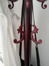 潇崇衣架落地实木衣帽架挂衣置衣架卧室衣服架简易欧式挂包单杆大衣架 升级红【高175cm】 实拍图