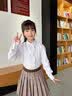 衣诺坊儿童衬衫白色长袖衫衣校服打底衫女童 衬衫：白色长袖 130CM 实拍图