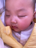 童泰秋冬3-24个月婴幼儿衣服宝宝轻薄款带帽羽绒连体衣哈衣 米白 73cm 实拍图