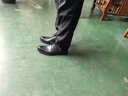 奥康品牌皮鞋男真皮商务正装鞋透气防滑结婚鞋子春季大码46内增高6CM 魅力黑色 46 (280mm) 实拍图