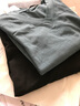 横行道2024新款女装竹节棉宽松上衣服七分袖打底衫v领t恤上衣 牛仔蓝 L 实拍图