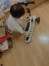 曼龙儿童滑板车1-3-6岁可坐可骑滑可折叠多功能二合一踏板车 诺曼蒂白 实拍图