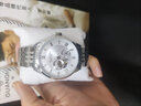 冠琴（GUANQIN）瑞士认证手表男士全自动机械表镂空飞轮防水男表圣诞礼物送男友 大师版-精钢白面 实拍图