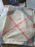 南极故事格子围巾女冬款披肩保暖加厚百搭围脖仿羊绒羊毛生日圣诞礼物盒装 米黄格 实拍图