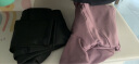 DUTRIEUX 瑜伽服女套装健身运动服跑步训练衣含胸垫T恤拼接短袖瑜伽裤 瑜伽服两件套果酱紫+黑 M（建议95-110斤） 晒单实拍图