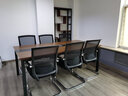 YOE.FTY会议桌长方形开会员工培训桌长条办公桌大型接待洽谈桌小型条形桌 2.0米会议桌+6把椅子 实拍图