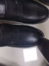 戈耐头层牛皮中老年人正装皮鞋男士商务休闲鞋男真皮乐福老人鞋爸爸鞋 黑色 头层牛皮 套脚 春秋季四季 44 码 (270mm) 实拍图