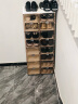 蚂蚁盒子（MAYIHEZI）免安装可折叠透明茶色塑料鞋柜门口收纳防尘防潮鞋盒 2列8层16格 实拍图