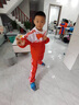 迪士尼（Disney）儿童春款运动装三件套2025新款男女宝宝国潮春秋季时尚中国风套装 红色红旗套装 外套+裤子 90 适合身高80-86厘米 实拍图