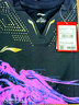 李宁（LI-NING）国家乒乓球队龙服训练服马龙同款短袖短裤速干比赛运动透气套装 国乒龙服球迷版黑色上衣YR361 XL (180) 实拍图