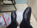 卡帝乐鳄鱼（CARTELO）擦色牛皮鞋男商务低帮正装鞋男士职场办公皮鞋9273 黑色 39 实拍图