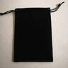鱼雁兔黑色绒布袋珠宝首饰包装袋饰品束口袋抽绳袋印章公章收纳手机布袋 黑色30*40cm 实拍图