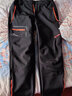 库克鲨鱼（cookshark）新款上市户外软壳裤秋冬加绒加厚保暖冲锋登山滑雪防风防水抓绒裤 男款黑色 L 实拍图