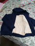 衣典零一（LEDIALYI）加绒加厚连帽卫衣女2025秋冬季女装新款时尚休闲洋气中年开衫外套 藏青色 XL （推荐115-125斤） 实拍图