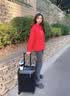 JOLLYING行李箱登机旅行箱男女商务出差拉杆箱大容量学生加厚箱壳密码箱 曜岩黑【简约经典 男女百搭 】 20英寸 -登机箱【短途出行/出差】 实拍图