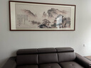 佳得雅新中式客厅装饰画沙发背景墙壁画字画山水画靠山图办公室风景挂画 望云楼A1（陋室铭） 90*240cm宣纸锦绫+有机玻璃+胡桃色实木框（大气款） 实拍图