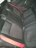 翰静 新款汽车卡通坐垫四季通用座垫全包围座套透气织物座椅套适用于 黑红色（皮革+织物） 福特福克斯福睿斯蒙迪欧翼虎锐界 实拍图