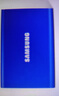 三星（SAMSUNG）T7/T7shield/T9/移动固态硬盘type-c接口NVMe加密移动ssd游戏机大容量外置存储15手机外录直连安卓 T7 极光蓝|金属机身 名片大小 1T 实拍图
