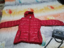 南极人儿童羽绒服冬装新款男童女童短款秋冬外套宝宝轻薄款小孩衣服 红色 150码建议身高140CM左右 实拍图