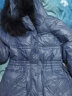 鸭鸭羽绒服女中长款过膝冬季新款貉子毛领加厚时尚宽松韩版保暖外套XB 蓝色 155 晒单实拍图
