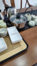 古越龙腾 实木大板茶台茶桌椅组合新中式泡茶办公室功夫烧水壶一体喝茶几 1.6m茶桌+1圈椅4月牙(铜件+石盘) 实拍图