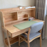 爱果乐（IGROW）儿童学习桌椅套装 进口橡胶木实木 可升降书桌写字桌 环保家系列 【1.4M/双抽屉】7Pro+橡阳椅5 实拍图