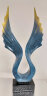 集思美 现代简约老鹰抽象雕塑摆件创意家居客厅电视柜办公室装饰工艺品 蓝色展翅飞翔 实拍图