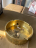 上善若水全黄铜烟灰缸摆件客厅家用防飞灰办公室桌面装饰品酒店商务 万字纹烟灰缸【大号】 实拍图