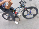 金武端自行车成人山地车公路赛车单车骑行变速超轻越野中学生初中青少年 旗舰版-三刀轮-黑蓝色 26寸27速 实拍图