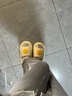 chedoir早餐系列荷包蛋拖鞋女夏季居家防滑洗澡新款女生外穿厚底凉拖 米黄 40-41 【标准码】 实拍图