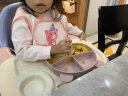 艾杰普宝宝勺子训练勺儿童学吃饭餐具不锈钢叉勺婴儿硅胶弯头辅食勺 实拍图