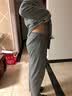 芬腾睡衣男士春秋款纯棉长袖开衫翻领全棉休闲空调房家居服套装 深灰 3XL 实拍图